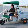 CHZDPP Adult Tricycle Cover with Reflective Strips, Electric Tricycle Covers for Rain Sun Snow Proof, Sanbengzi Canvas Awning for Outside Storage(Green,41.3inch/105cm Wide) view 1