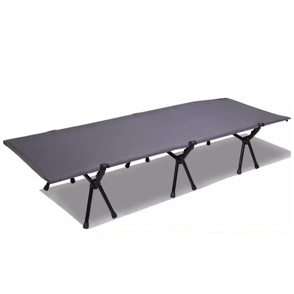 WDFYJ Outdoors Camping Cot with Side Pocket, Ultralight Folding Backpacking Cot, Supports 120kg, Portable Camping Bed for Camping Hiking Travel Home
