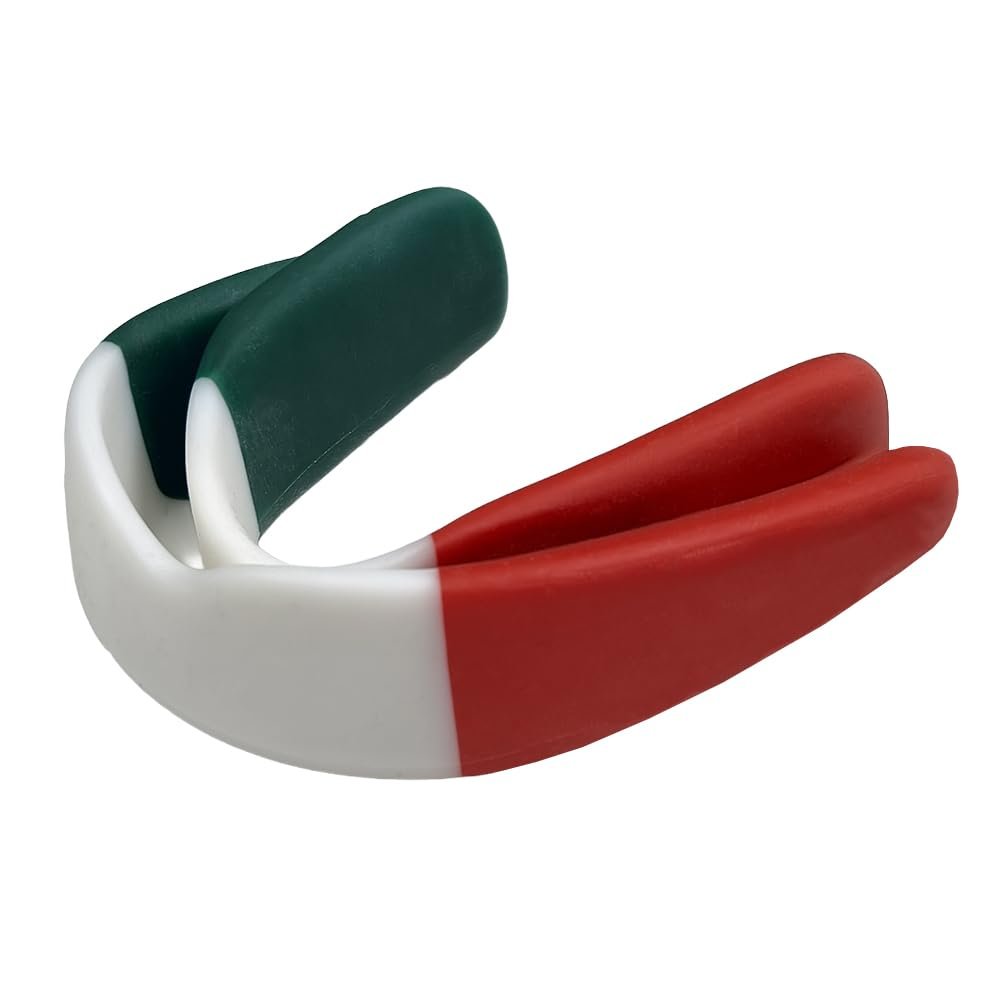 Custom Fit Sports Mouthguard Boil and Bite Mouth Guard for Boxing, MMA & More, Easy Mold, Adjustable Length, Includes Storage Case, Mexico