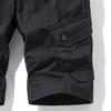 QOAAIE 2 Pack Men's Multi Pocket Cargo Shorts Summer Casual Straight Cotton Shorts Outdoor Twill Casual Work Shorts (Black/Green,30) view 4