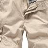 Relaxed Fit Cargo Shorts for Men Multi Pocket Casual Cotton Work Shorts Outdoor Straight Cargo Lounge Shorts (Apricot,36) view 2