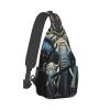 Sling Backpack Bag for Men Two elephants Cross Chest Bag Crossbody Shoulder Bag Travel Hiking Daypack view 2