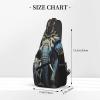 Sling Backpack Bag for Men Two elephants Cross Chest Bag Crossbody Shoulder Bag Travel Hiking Daypack view 3