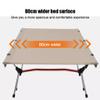 WDFYJ Camping Cot,Outdoors Camping Cot, Supports 300 lbs Sleeping Bed Folding Steel Frame Portable with Carry Bag(Beige) view 2