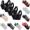 4 Pack Sports Bras for Women No Underwire Comfort Seamless Plus Size Bras Full Coverage High Support Wireless Bars view 1