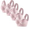 4 Pack Sports Bras for Women No Underwire Comfort Seamless Plus Size Bras Full Coverage High Support Wireless Bars view 1