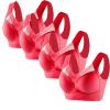 4 Pack Sports Bras for Women No Underwire Comfort Seamless Plus Size Bras Full Coverage High Support Wireless Bars view 1