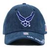 CHL Trading US AIR Force Hat USAF Officially Licensed Veteran Military Baseball Cap (US, Alpha, Large, Air Force 10 - Washed Blue) view 2