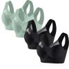 4 Pack Sports Bras for Women No Underwire Comfort Seamless Plus Size Bras Full Coverage High Support Wireless Bars view 1
