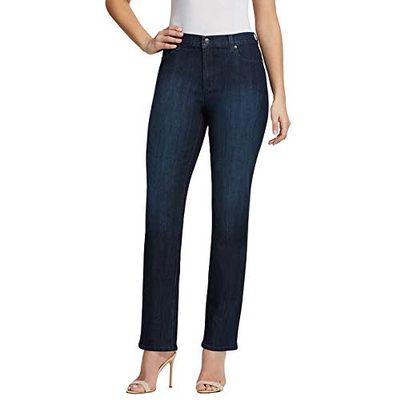 Gloria Vanderbilt Ladies Amanda Stretch Denim Jeans for Women, Tapered Womens Pants, Mom Jeans, Ladies Pants - Portland Wash 6 Long