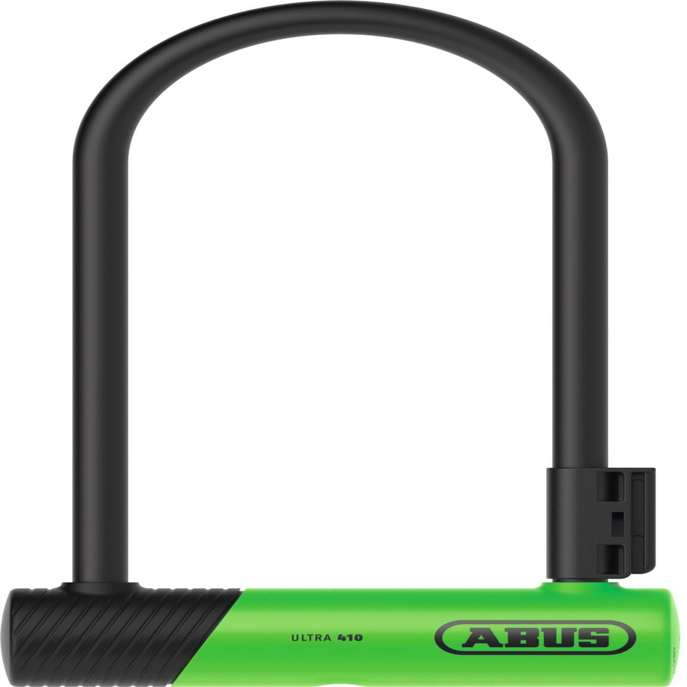 ABUS U-Lock 410K Ultra for Bicycles and e-Scooters - Robust Bicycle Lock with Practical Holder - Green
