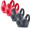 4 Pack Sports Bras for Women No Underwire Comfort Seamless Plus Size Bras Full Coverage High Support Wireless Bars view 1