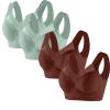 4 Pack Sports Bras for Women No Underwire Comfort Seamless Plus Size Bras Full Coverage High Support Wireless Bars view 1