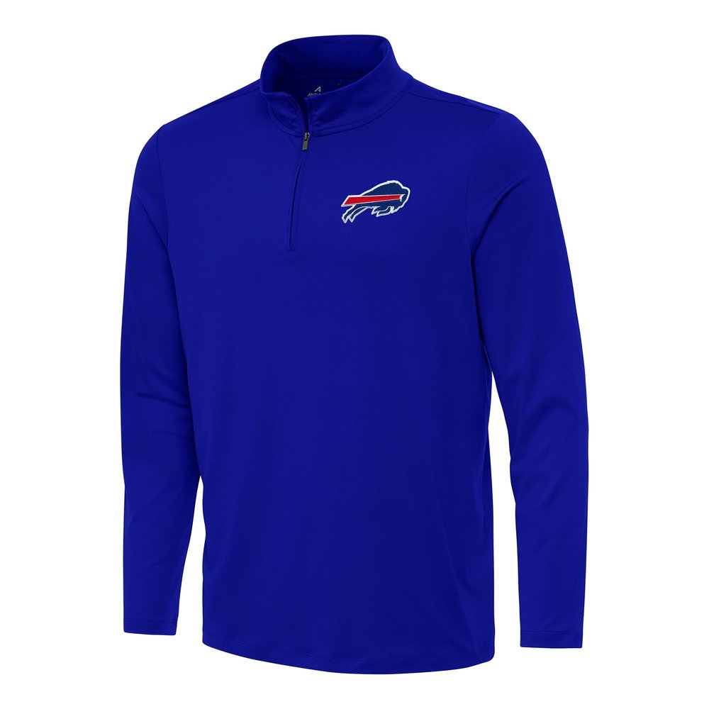 Antigua Men's Royal Buffalo Bills Reprocess Quarter-Zip Top