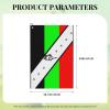SIYTUAU Flag of Egbe OMO Yoruba Golf Towel 16 x 24 Inch Golf Towels for Golf Bags with Carabiner Clip Polyester Golf Towel Golf Accessories for Men Women view 3