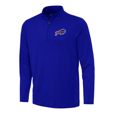 Antigua Men's Royal Buffalo Bills Reprocess Quarter-Zip Top