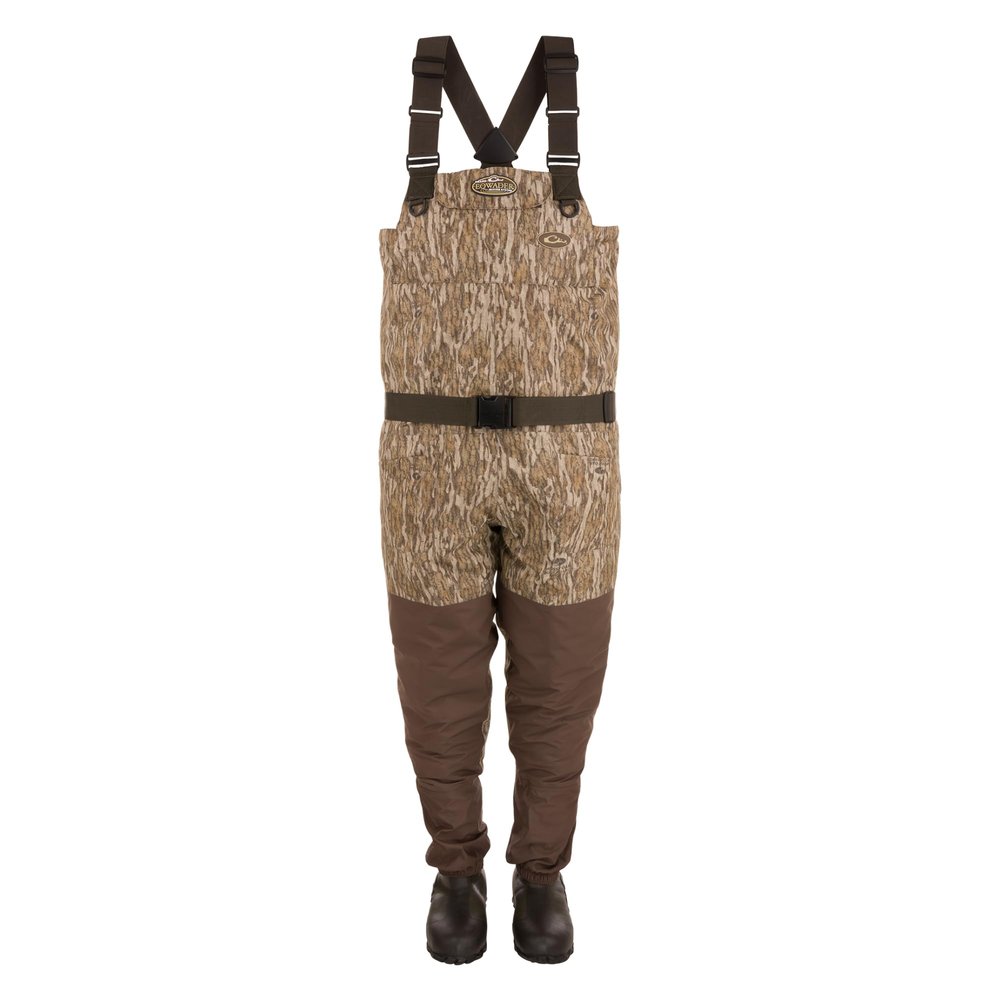 Drake Waterfowl Insulated Breathable Chest Wader with Sewn-in Liner, Regular Bottomland Boot, 10
