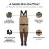 Drake Waterfowl Insulated Breathable Chest Wader with Sewn-in Liner, Regular Bottomland Boot, 10 view 2