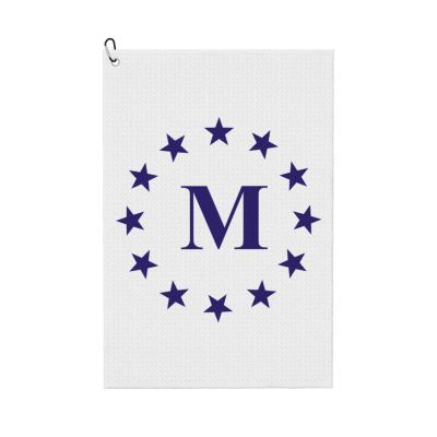 SIYTUAU Flag of Madrid, Iowa Golf Towel 16 x 24 Inch Golf Towels for Golf Bags with Carabiner Clip Polyester Golf Towel Golf Accessories for Men Women