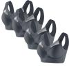 4 Pack Sports Bras for Women No Underwire Comfort Seamless Plus Size Bras Full Coverage High Support Wireless Bars view 1