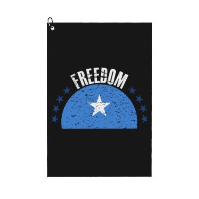 SIYTUAU The Somalia Flag and Freedom Golf Towel 16 x 24 Inch Golf Towels for Golf Bags with Carabiner Clip Polyester Golf Towel Golf Accessories for Men Women
