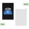 SIYTUAU The Somalia Flag and Freedom Golf Towel 16 x 24 Inch Golf Towels for Golf Bags with Carabiner Clip Polyester Golf Towel Golf Accessories for Men Women view 2