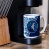 Rico Industries NBA Basketball Minnesota Timberwolves 15 oz White Ceramic Coffee Mug view 2