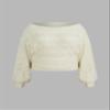 CIDER Oversized Sweaters for Women Geometric Knitted Long Sleeve Pullover Plus Size Sweaters for Women Jacquard Winter Beige Sweater view 2