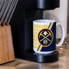 Rico Industries NBA Basketball Denver Nuggets 15 oz White Ceramic Coffee Mug view 2