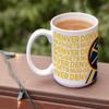 Rico Industries NBA Basketball Denver Nuggets 15 oz White Ceramic Coffee Mug view 3