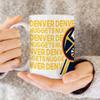 Rico Industries NBA Basketball Denver Nuggets 15 oz White Ceramic Coffee Mug view 4