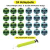 Xcello Sports Volleyball with Pump Green/Blue Lightning (Pack of 24) view 2