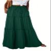 ADWAXDA Womens Floral Print Maxi Skirt Boho High Waist Tiered Paisley Pleated Long Skirt with Pockets view 1