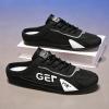 Fashionable Mens Slip On Shoes for Spring Summer, Casual Indoor & Outdoor Walking Mules Sneakers, Non-Slip Comfortable Loafers for Work/Hiker/Trekking (Black,8) view 3