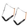 Set of 2 Wall Mount Hangers with Capacity (Orange) Orange Nylon Stainless Steel view 1