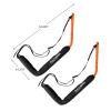 Set of 2 Wall Mount Hangers with Capacity (Orange) Orange Nylon Stainless Steel view 2