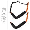 Set of 2 Wall Mount Hangers with Capacity (Orange) Orange Nylon Stainless Steel view 3
