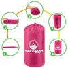 Mummy Sleeping Bag - Adult Cold Weather Sleeping Bag Rated to 25F - Waterproof with Drawstring Hood - Camping Equipment by Wakeman Outdoors (Pink) view 4