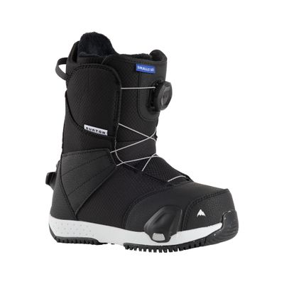 Burton Kids' Smalls Step On Snowboard Boots, Size 3K, Black
