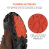Ergodyne TREX 6306 Ice Traction Cleats, Rubber Lug Sole Tread, Tungsten Carbide Studs, Overshoe Sling Stretchable Fit view 3