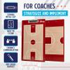 Murray Sporting Goods Basketball Team Colors Dry Erase Coaches Clipboard (Red) view 2