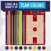 Murray Sporting Goods Basketball Team Colors Dry Erase Coaches Clipboard (Red) view 3