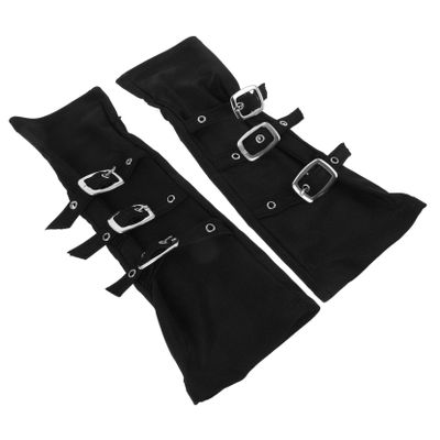 JEWEDECO 1pair Vintage Style Halloween Wristbands Cosplay Arm Guards for Men and Women Comfortable Halloween Accessories for Parties and Events