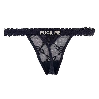 UIASKOWP Personalized Thong With Special Word Funny Custom Underwear Thong Low Rise Sexy G-String for Women