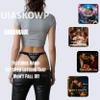 UIASKOWP Personalized Thong With Special Word Funny Custom Underwear Thong Low Rise Sexy G-String for Women view 4