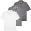 3 Pack: Men's Jersey Pocket Quick Dry Fit Polo Shirt Men Mens Tshirts Button Tee Short Sleeve Golf Tennis Clothing Active Wear Athletic Performance Tech Sports Essentials Casual T Shirts- Set 3, XL view 1