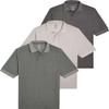 3 Pack: Men's Jersey Pocket Quick Dry Fit Polo Shirt Men Mens Tshirts Button Tee Short Sleeve Golf Tennis Clothing Active Wear Athletic Performance Tech Sports Essentials Casual T Shirts- Set 1, S view 1