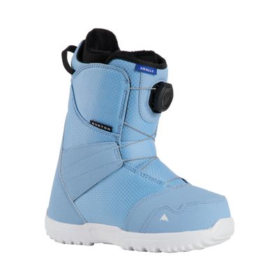 Burton Kids' Smalls BOA Snowboard Boots, Dusty Blue, 4K