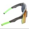 Calabria Double Bounce Grey/Green Mirror Pickleball Sunglasses for Women Polarized Pickleball Glasses for Men Racquetball Protective Eyewear Outdoor Sunglasses Men Sport Squash Tennis Cricket Glasses view 3