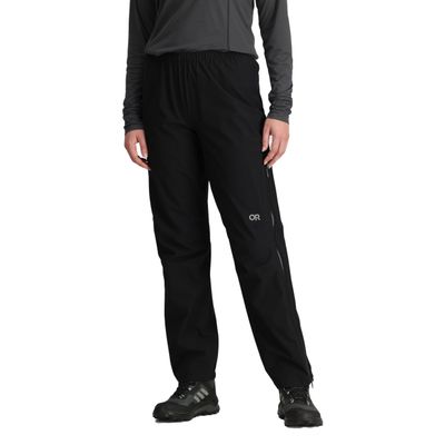 Outdoor Research Women's Aspire 3L Pants | Waterproof, Windproof, Carabiner Loop, Standard Fit Black